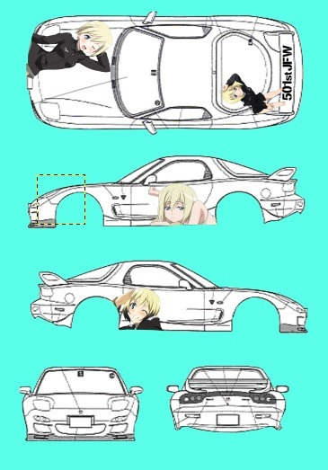 デカール制作中（Gimp2）