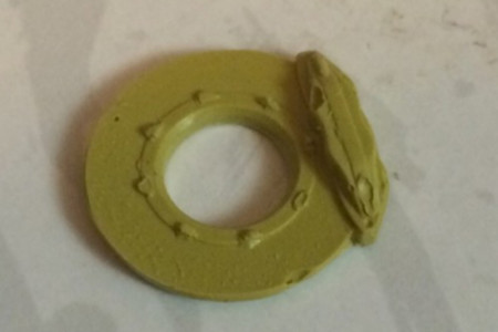 複製したブレーキパーツ