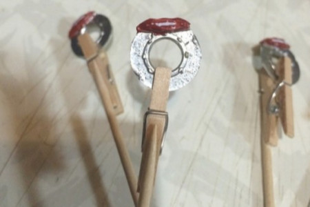 キャリパーをエナメル塗料で塗装