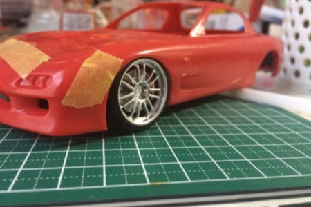 フロントのアライメント調整中