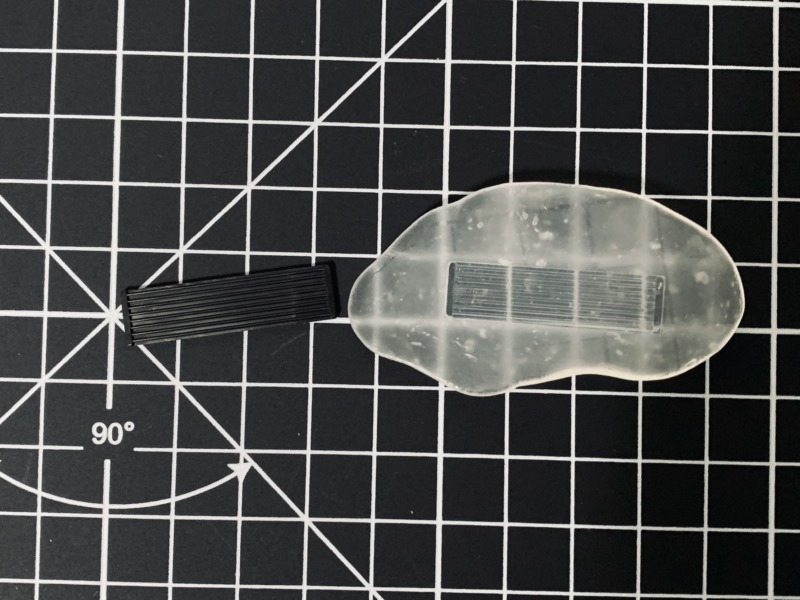 冷えて固まったおゆまる型