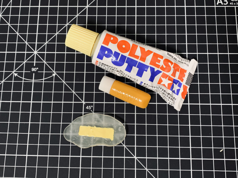 ポリパテを充填したおゆまる複製型